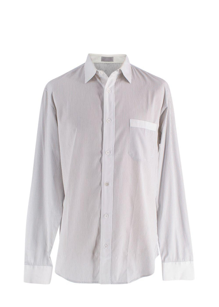 Dior Black and White Pinstripe Shirt
