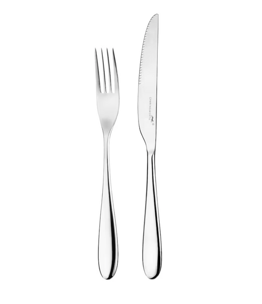 Charingworth Santol Stainless Steel Steak Knife and Fork Set
