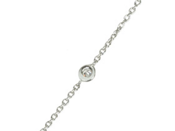 White Gold Diamond Floral Pendant Necklace 0.98ct TDW