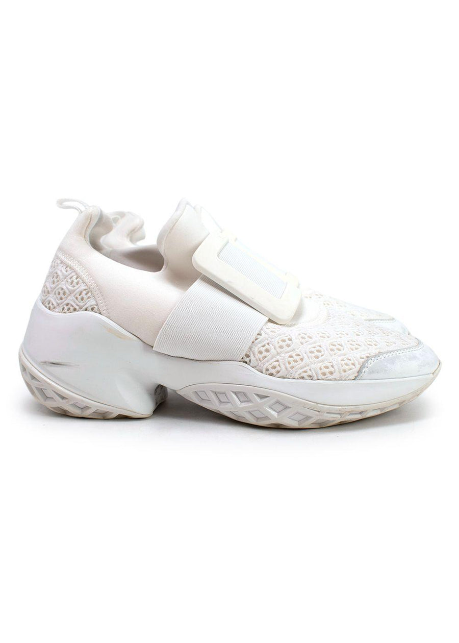 Roger Vivier Viv' Run Scuba And Leather Sneakers