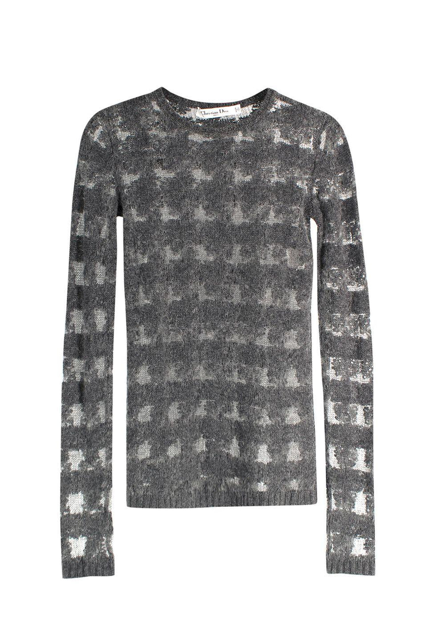 Christian Dior Cashmere/Alpaca Grey Knit Jumper