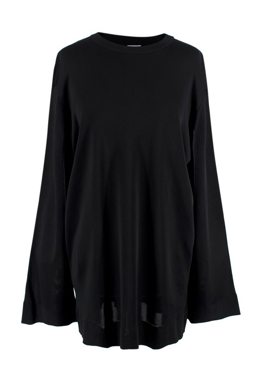 Loewe Black Cut-out Arm Long Sleeve Top