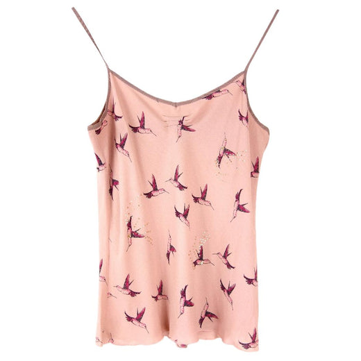 Temperley Pink Hummingbird Silk Top