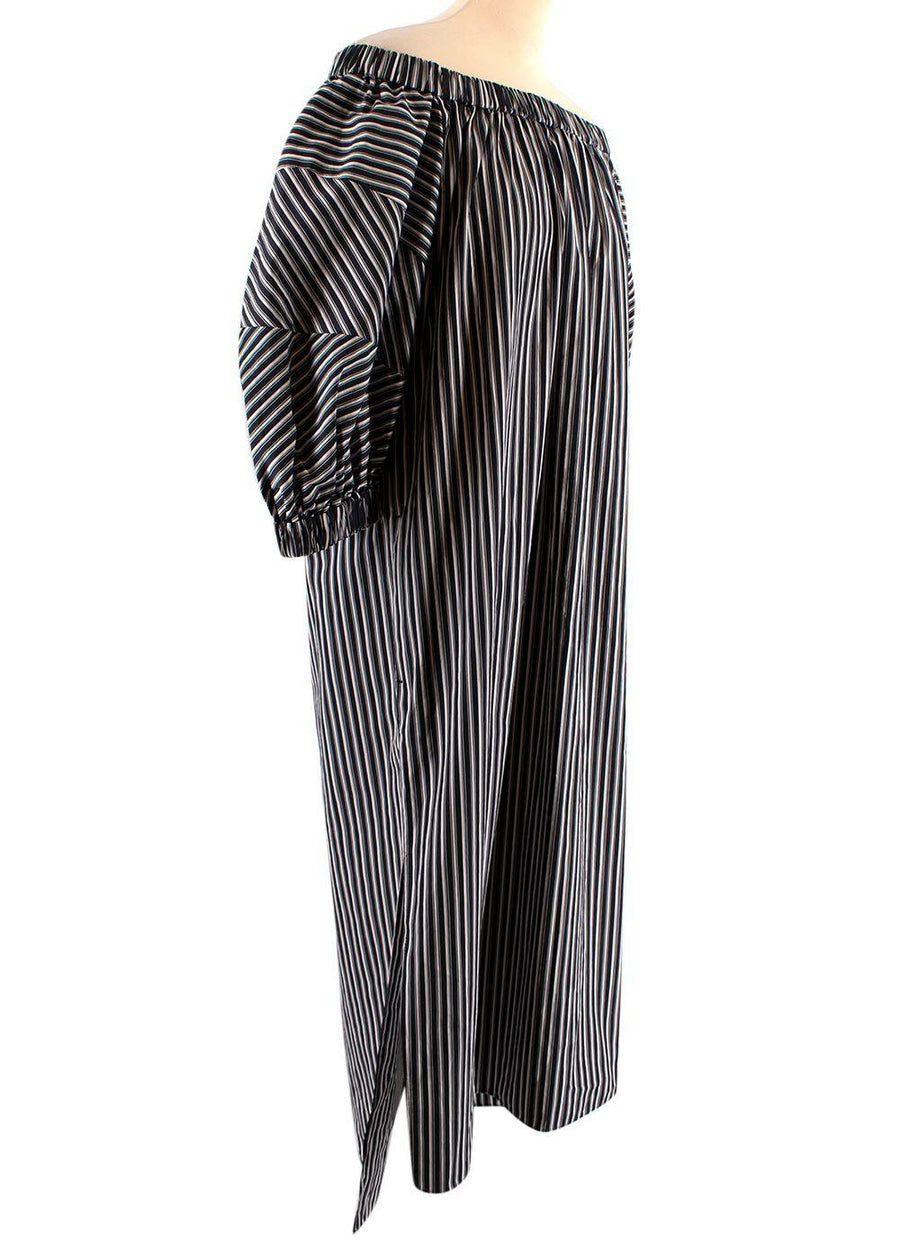 Striped Off-Shoulder Dress