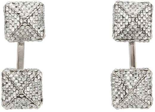 Valentino Crystal Rockstud Earrings