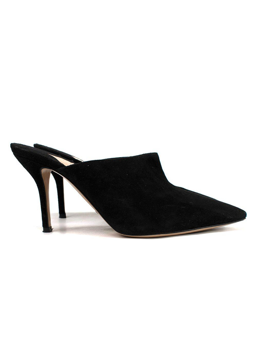 Paul Andrew Black Certosa Suede Mules