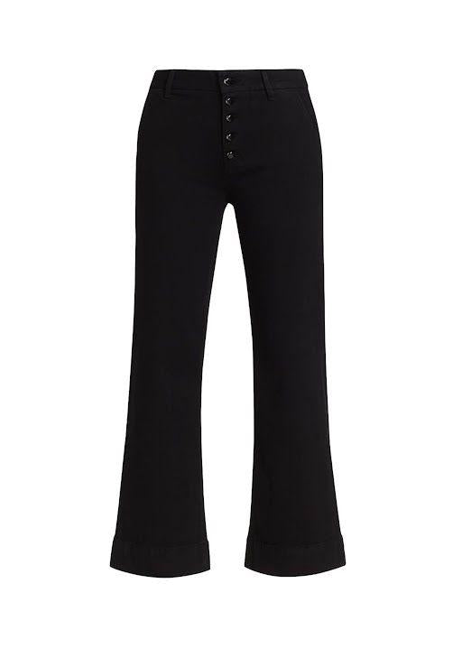 Paige Leenah Black Flared Jeans
