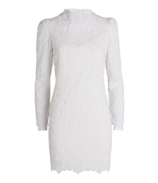 Isabel Marant Daphne Droderie Anglaise Ramie Mini Dress