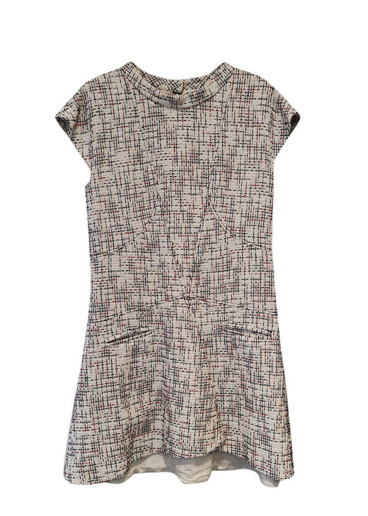 Chanel White Checked Tweed Dress
