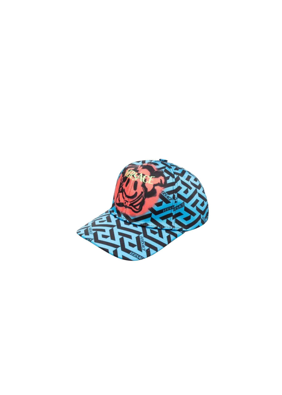 Kids Blue Grecca Print Baseball Cap