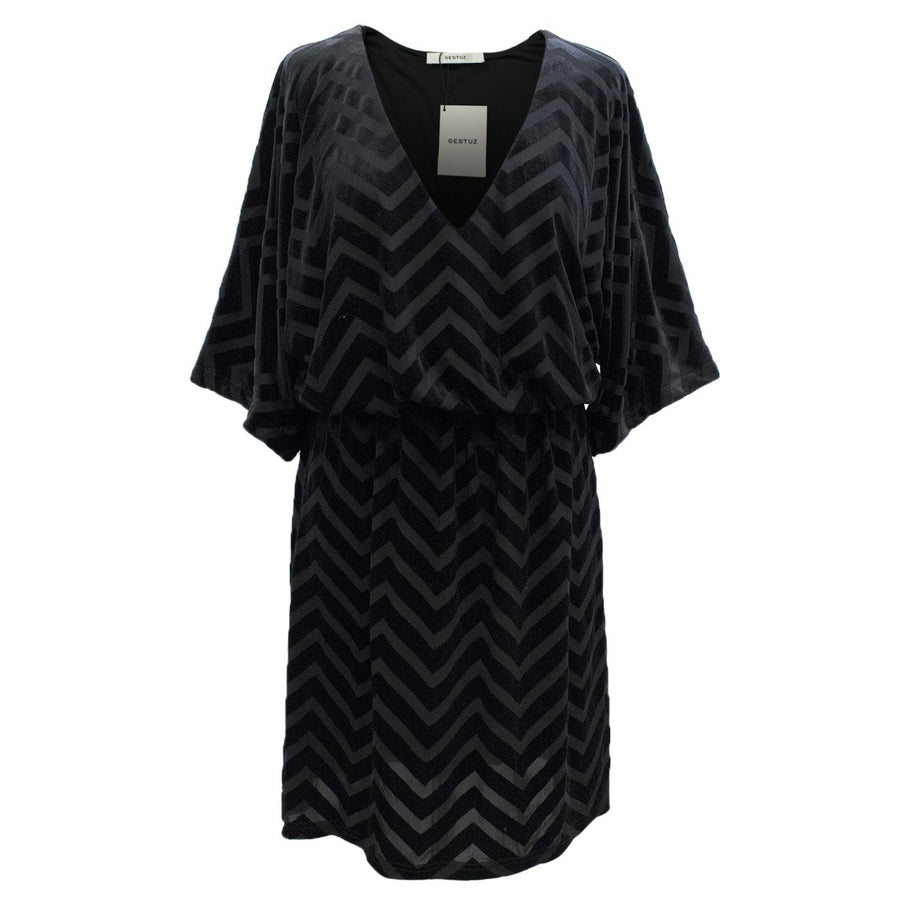 Gestuz Black Velvet Dress