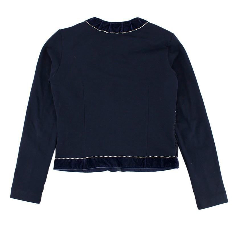 Monnlisa Navy Tweed Short & Jacket Set