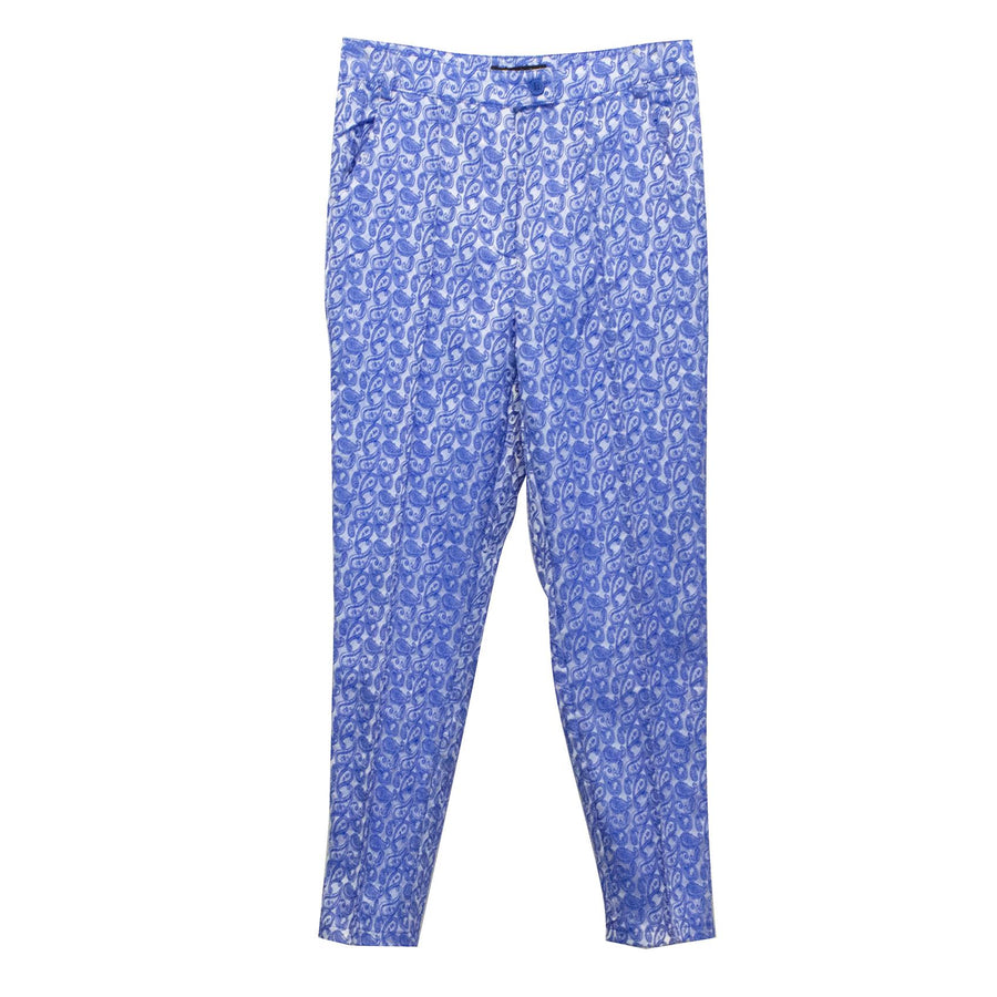 Missguided Blue Paisley Print Trousers