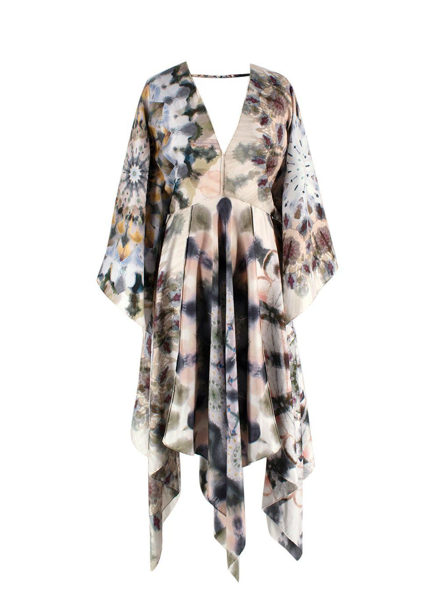 Dior Silk Smock Dress with 3/4 Sleeves