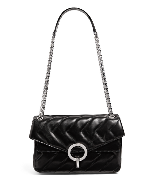 Sandro Paris Quilted Leather Yza Shoulder Bag