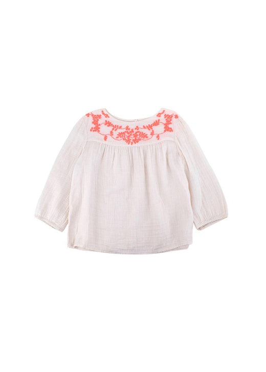 Kids Neon Embroidered Blush Top