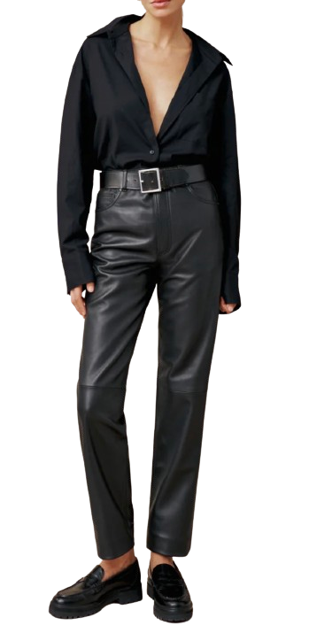 Reformation Veda Cynthia Leather Trousers