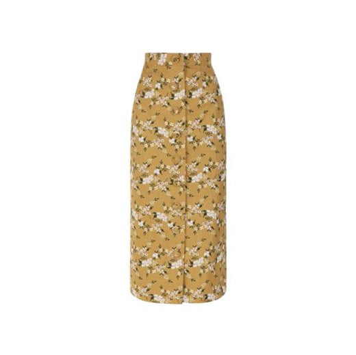 Erdem Floral Embroidered Gainor Button Down Skirt