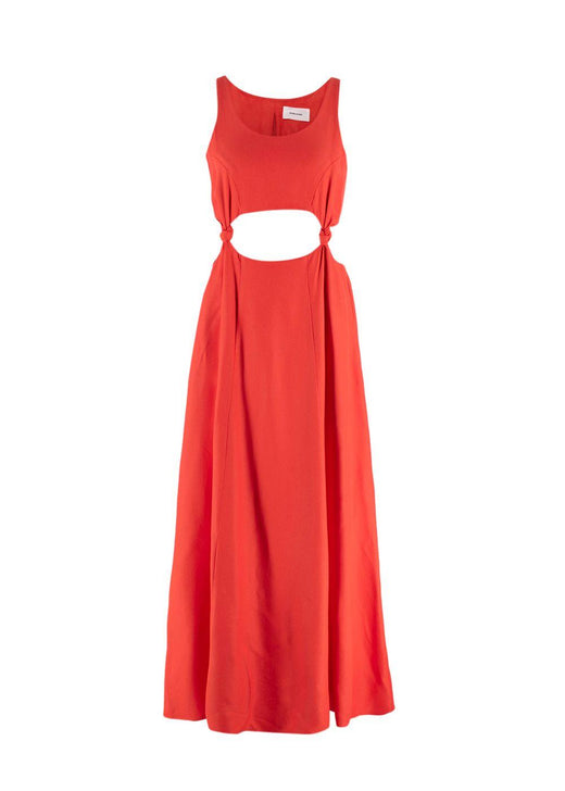 Bondi Born Sunset Orange Cut Out Maxi Dress