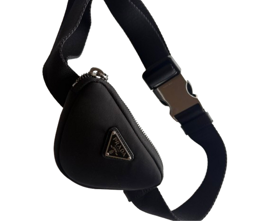 Prada Black Nylon Belt Bag