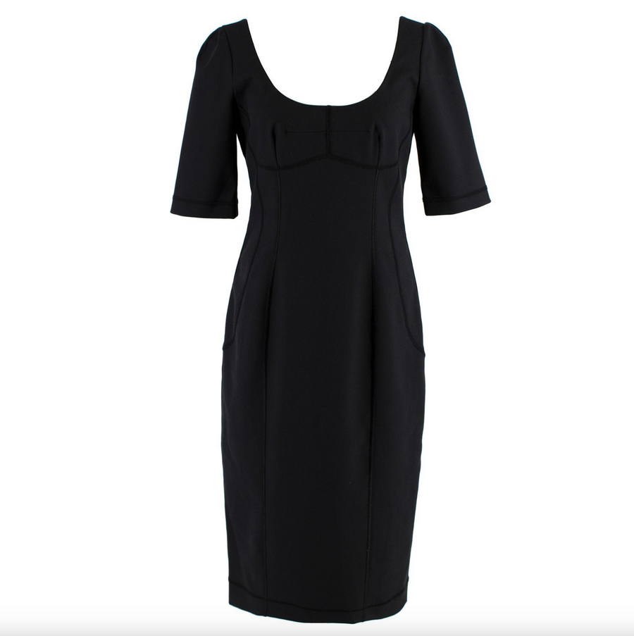 Dolce & Gabbana Nate Scoop-neck Stretch-cotton Dress
