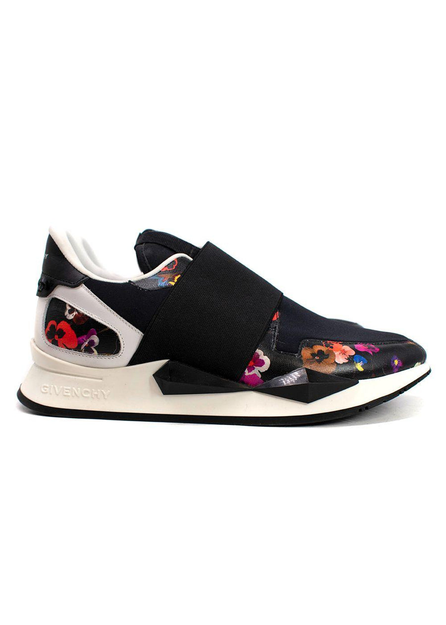 Givenchy Black Floral Runner Sneakers