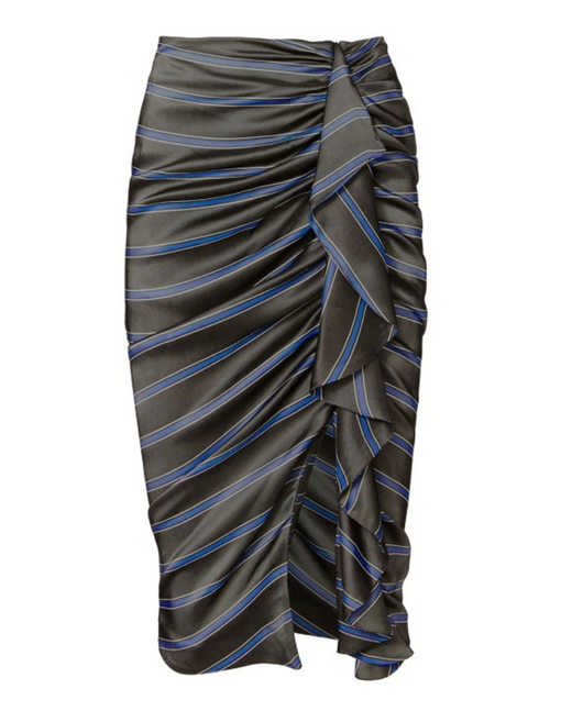 Veronica Beard Striped Midi Skirt