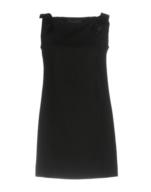 DSQUARED2 silk bow-embellished short jersey dress