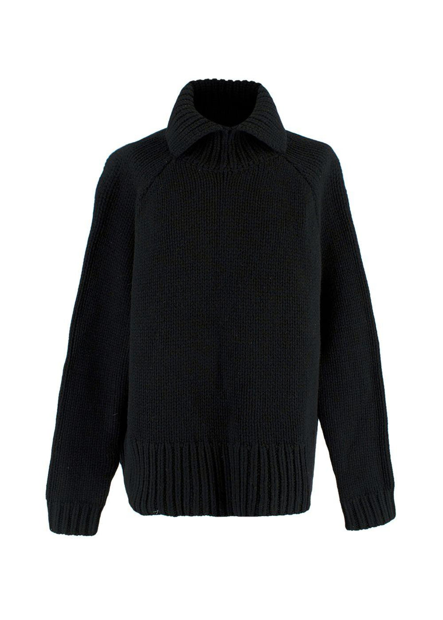 Black Merino Wool Roberta Jumper