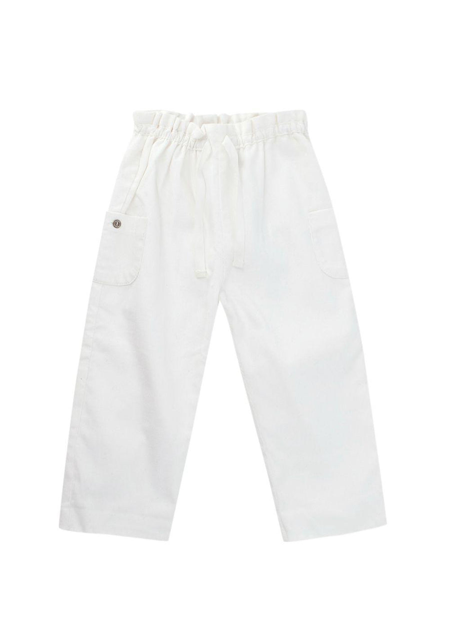 Marie Chantal White Paper Bag Trousers (18 Months)