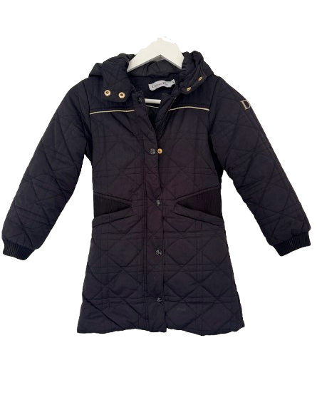 Dior Black Signature Quilted Kid's Coat Age 8