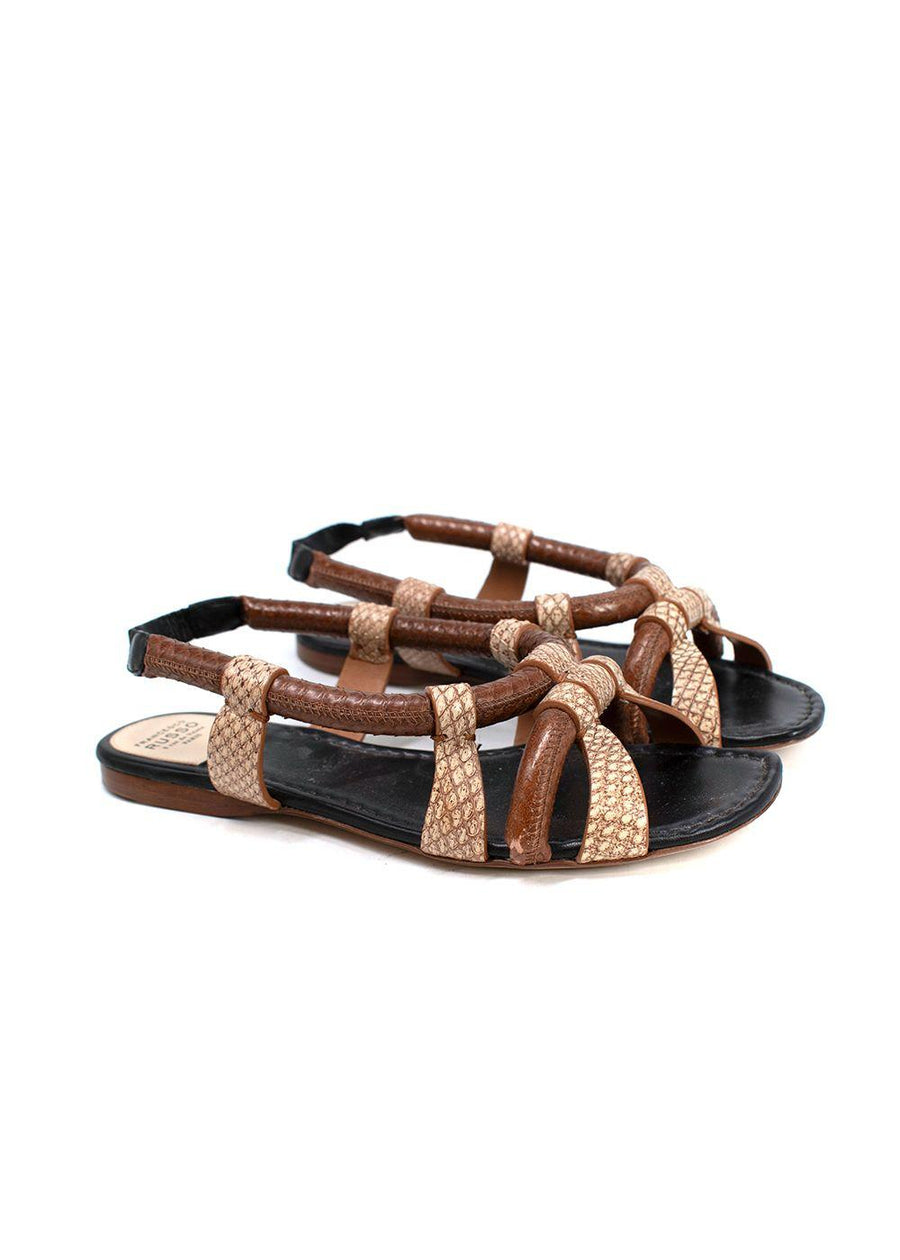 Francesco Russo Python Sandals