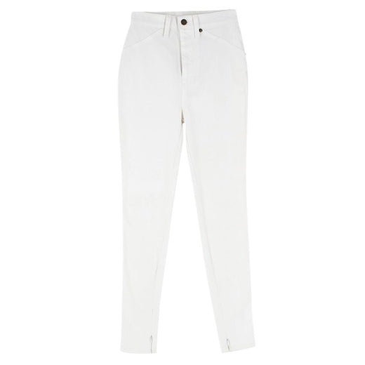 Rodarte White High Waisted Skinny Fit Jeans