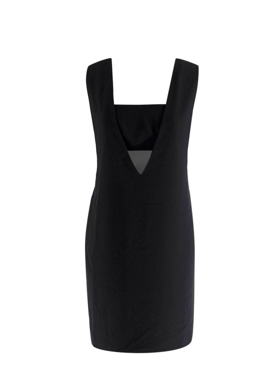 T By Alexander Wang Black Crepe Cut Out Mini Dress