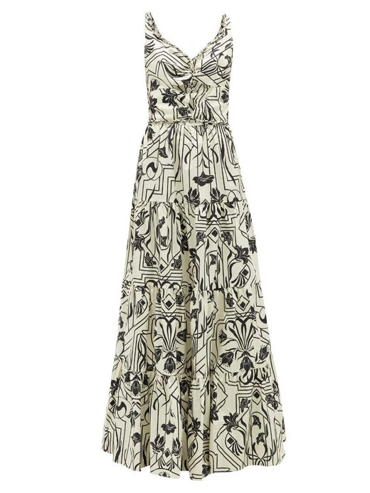 Johanna Ortiz Architecture floral-print cotton maxi dress