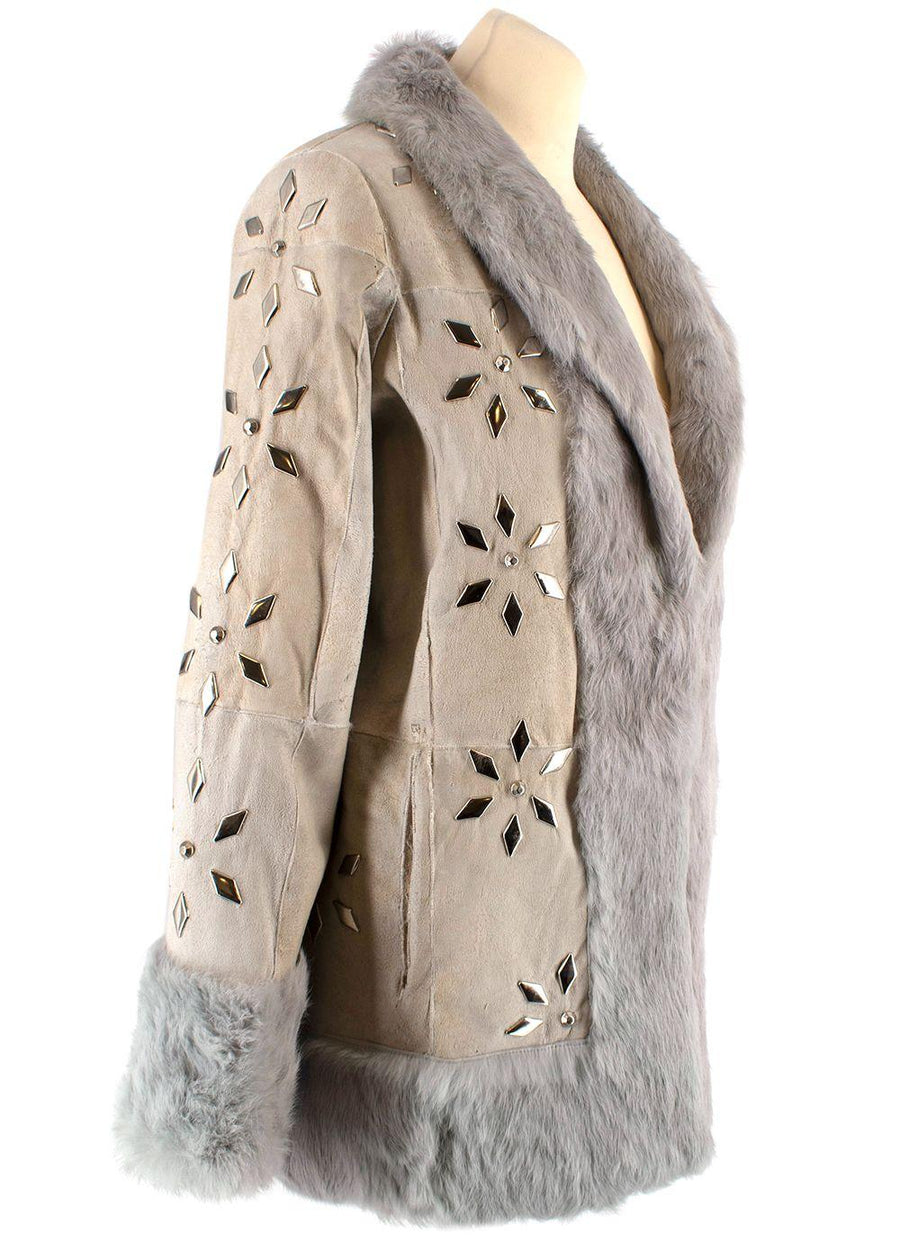Vintage Fur Lined Embellished Penny Lane Coat