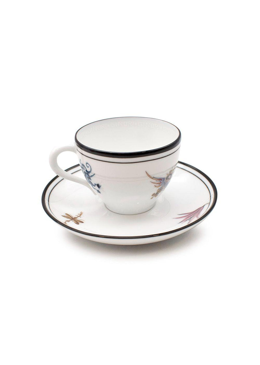 Richard Ginori 2 Tea Cups And 2 Saucers Set