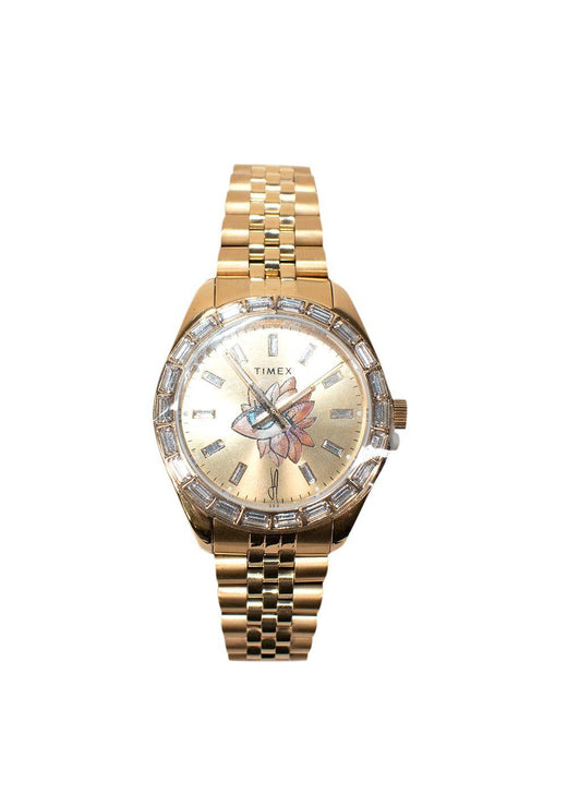 Timex Legacy x Jacquie Aiche Gold Sunray Dial with Tribe Eye 36mm Watch