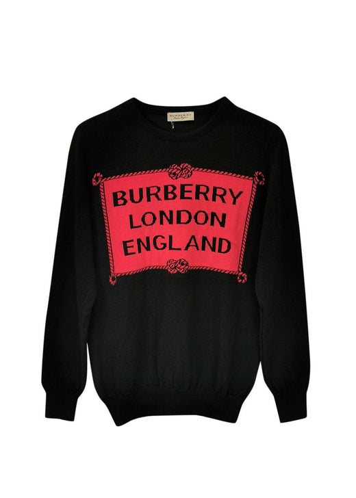 Burberry Black and Red Fine Knit Jumper