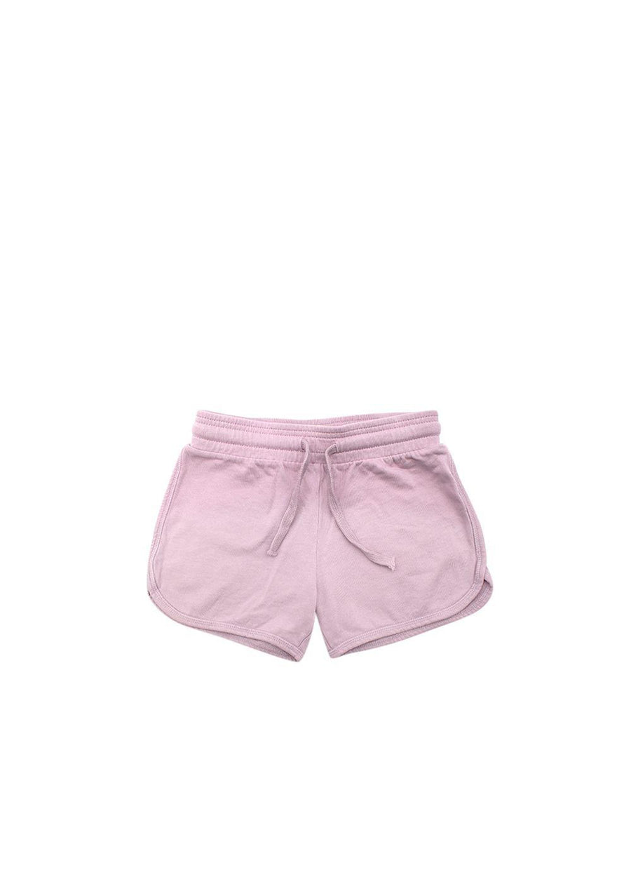 Pink Drawstring Cotton Shorts