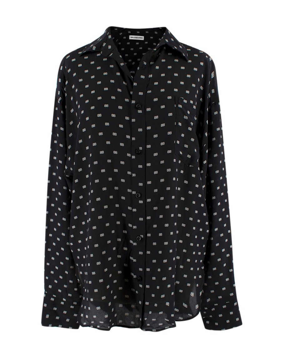Balenciaga Black Monogram Shirt