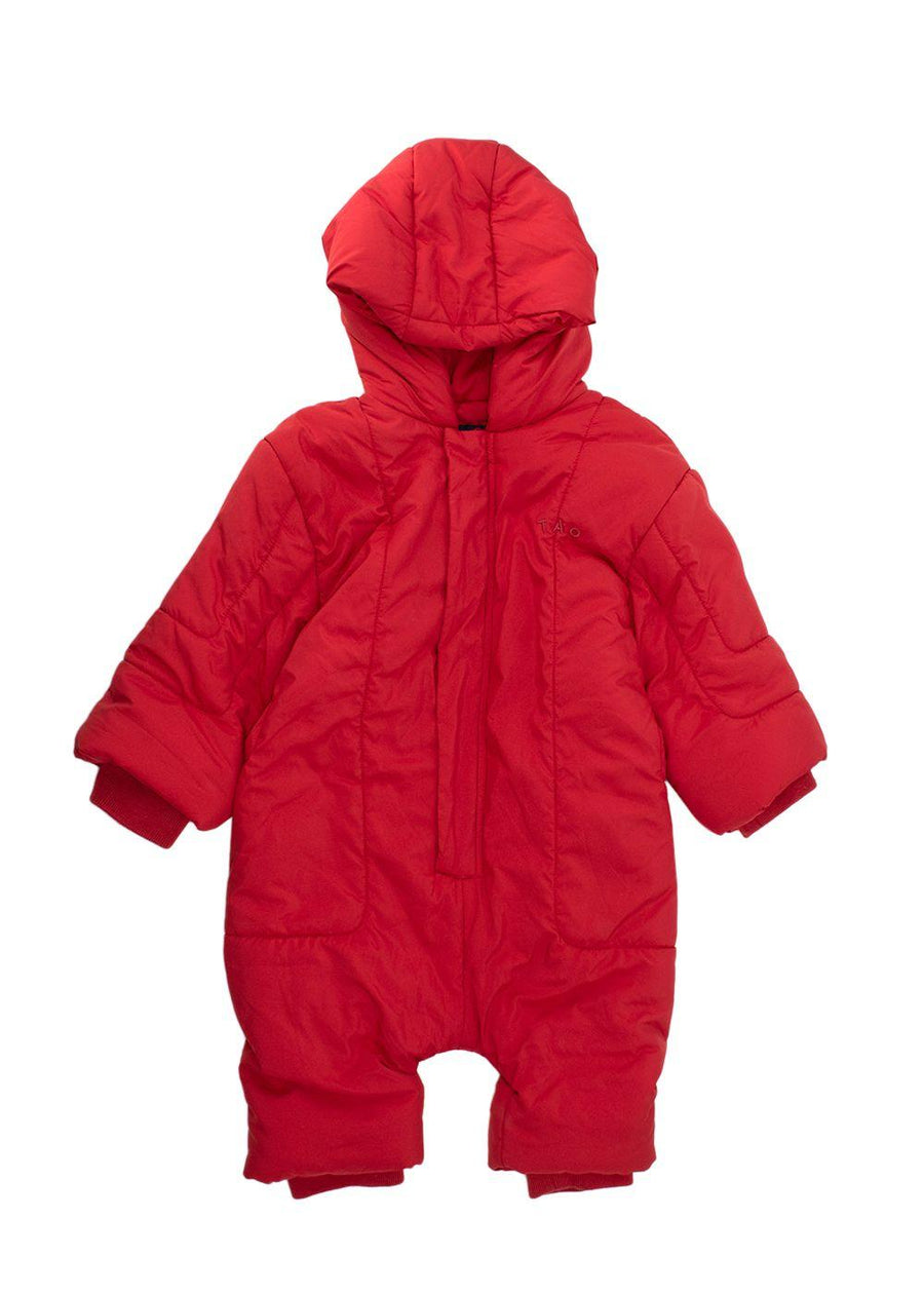 The Animals Observatory Red Baby Snowsuit