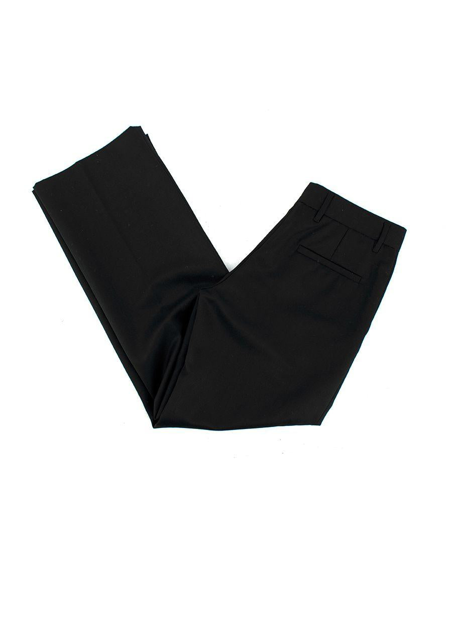 Black Straight Leg Trousers