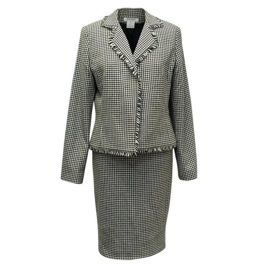 Georges Rech Dogtooth Patterned Skirt Suit