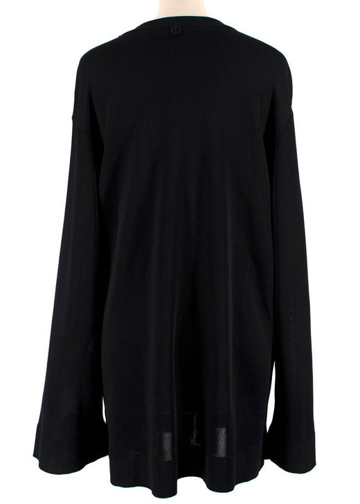 Loewe Black Cut-out Arm Long Sleeve Top