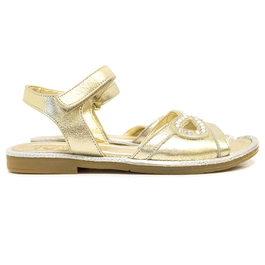 Step 2wo Girls Gold Sandls