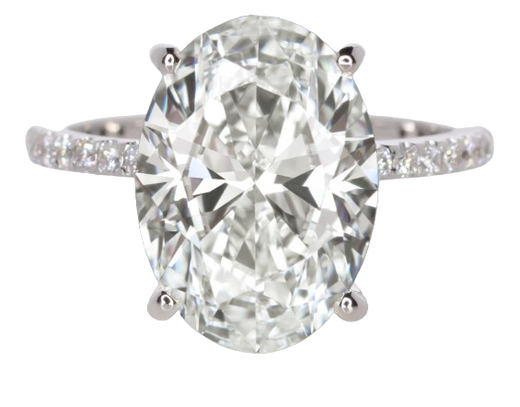 Verde 5ct IGI Certified Lab Grown Oval Cut Diamond Ring
