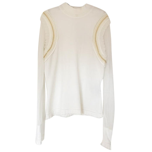 Roberto Cavalli Ruffle Gold Chain Jumper