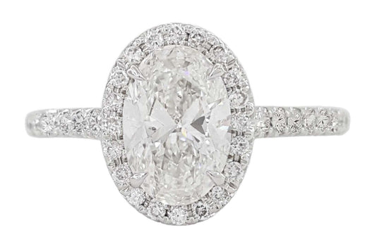 Verde 3ct IGI Certified Lab-grown Oval Cut Diamond Ring