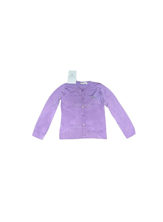 Lilac round neck cardigan